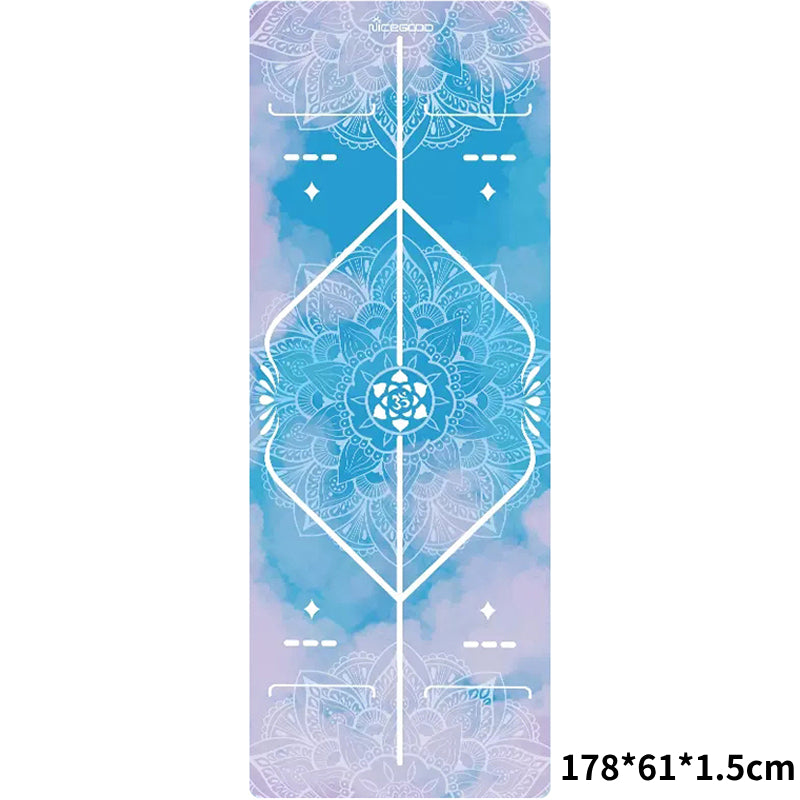 Tappetino yoga Olivenorma in gomma scamosciata sottile e comoda 