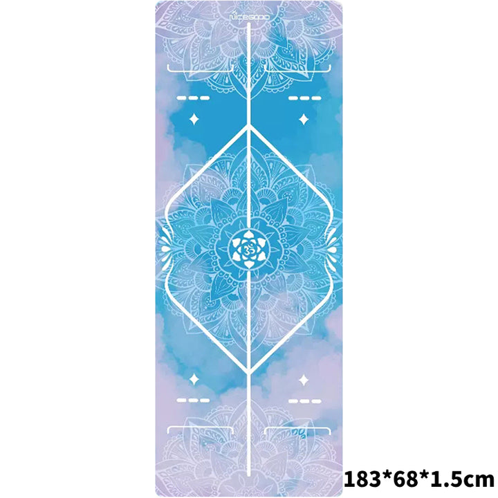 Tappetino yoga Olivenorma in gomma scamosciata sottile e comoda 