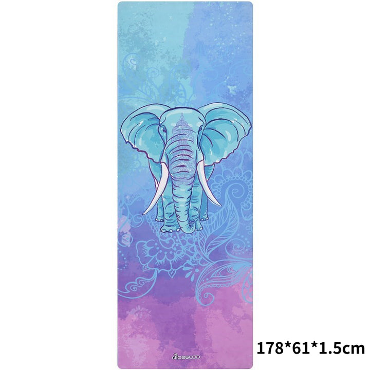 Tappetino yoga Olivenorma in gomma scamosciata sottile e comoda 