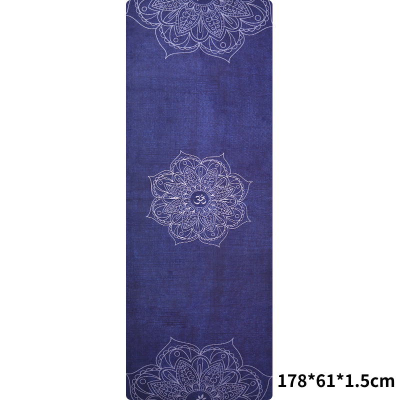 Tappetino yoga Olivenorma in gomma scamosciata sottile e comoda 