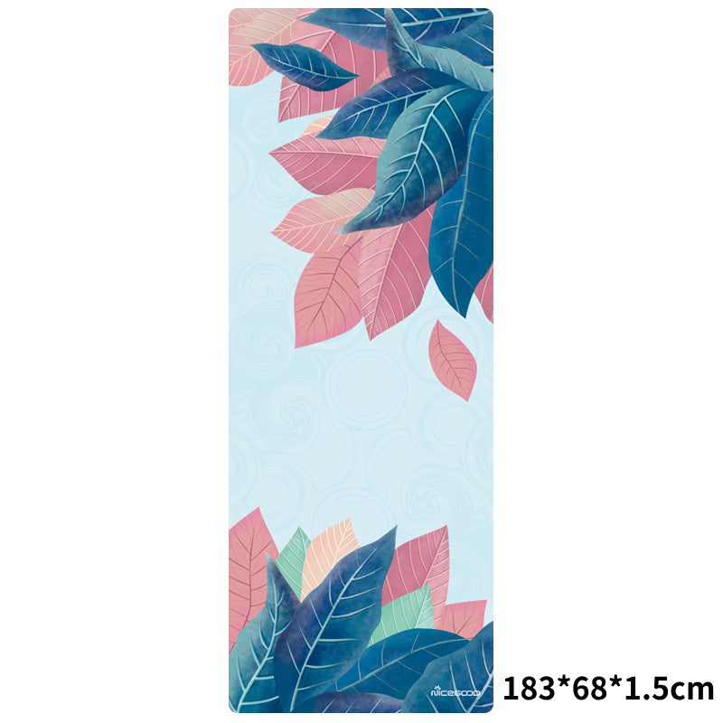 Tappetino yoga Olivenorma in gomma scamosciata sottile e comoda 