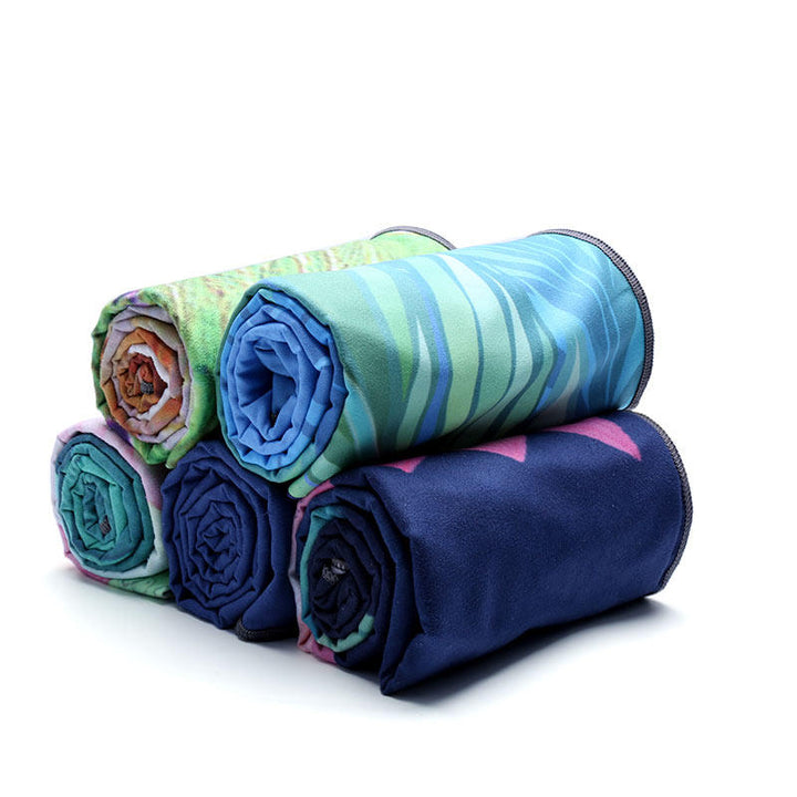 Tappetino yoga Olivenorma in gomma scamosciata sottile e comoda 