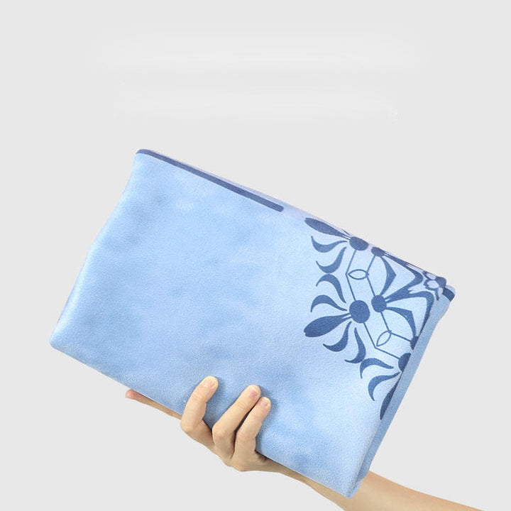 Tappetino yoga Olivenorma in gomma scamosciata sottile e comoda 