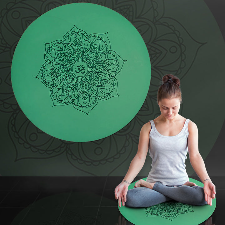 Olivenorma Tappetino da yoga per meditazione Om simbolo del loto, 60 cm