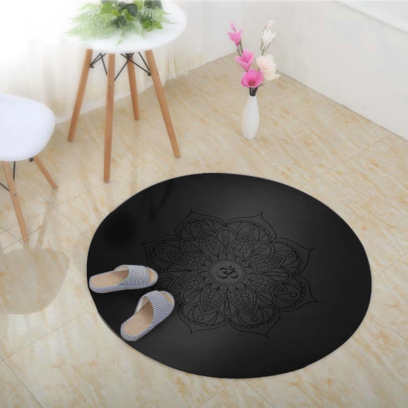Olivenorma Tappetino da yoga per meditazione Om simbolo del loto, 60 cm