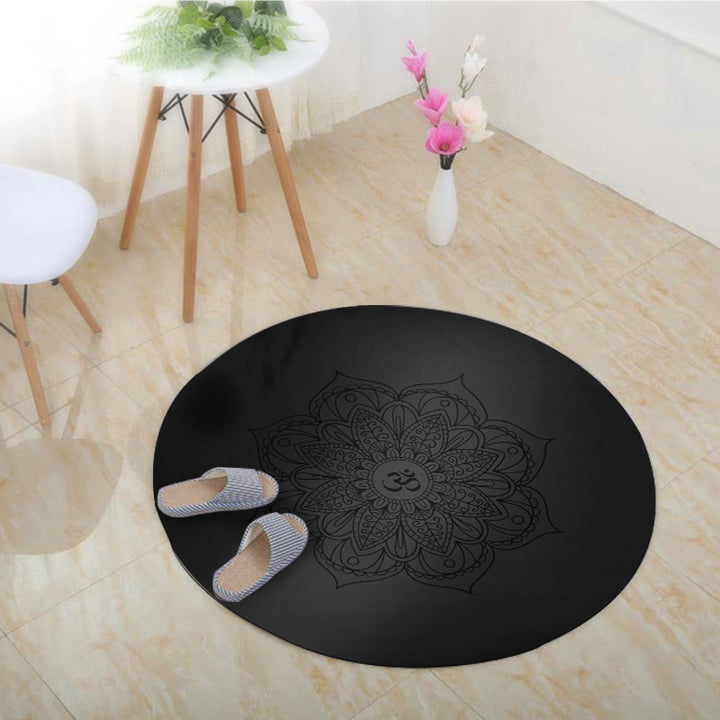 Olivenorma Tappetino da yoga per meditazione Om simbolo del loto, 60 cm