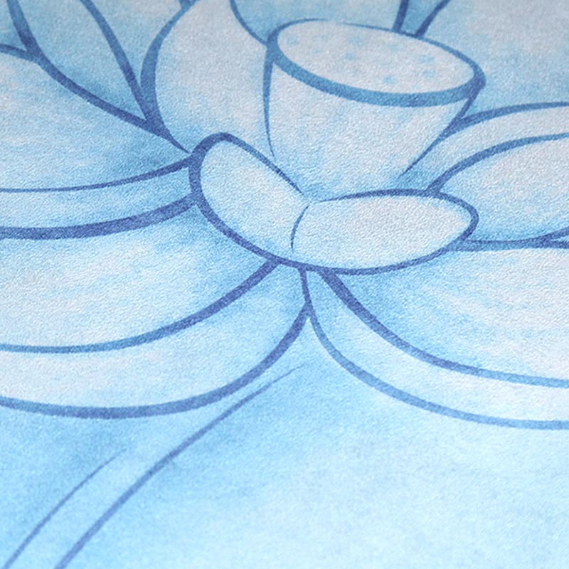 Olivenorma "Om Sea of Flowers" Tappetino da meditazione yoga rotondo 60 cm