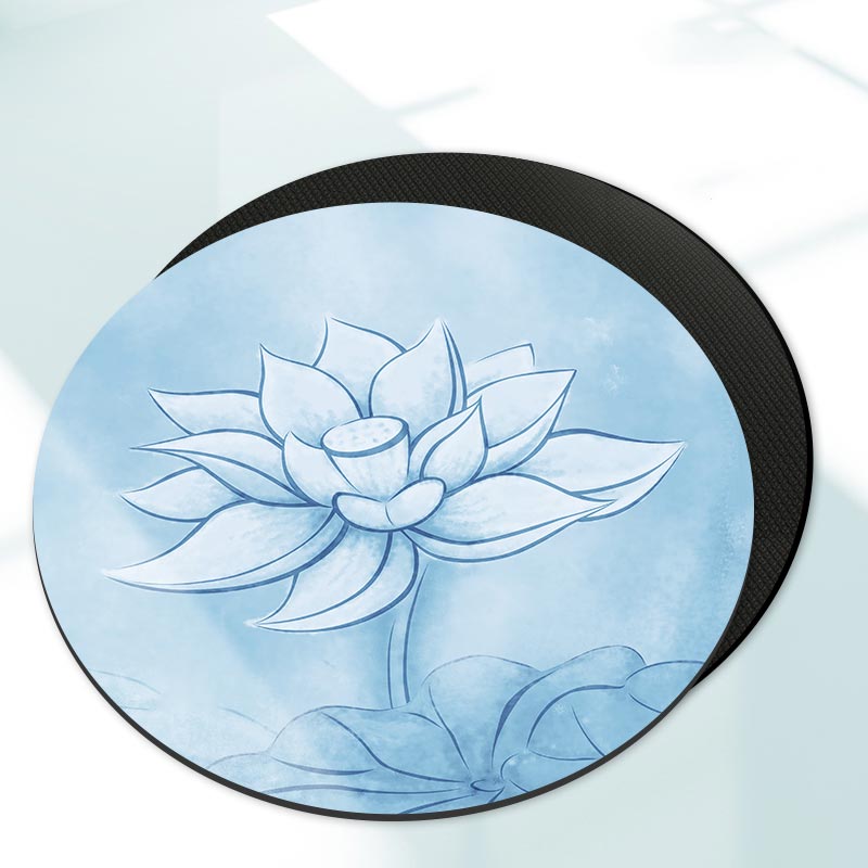 Olivenorma "Om Sea of Flowers" Tappetino da meditazione yoga rotondo 60 cm