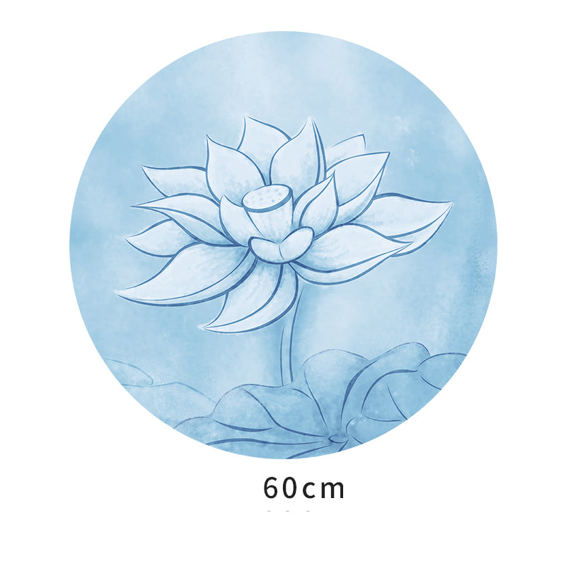 Olivenorma "Om Sea of Flowers" Tappetino da meditazione yoga rotondo 60 cm
