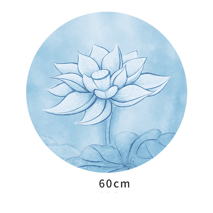 Olivenorma "Om Sea of Flowers" Tappetino da meditazione yoga rotondo 60 cm