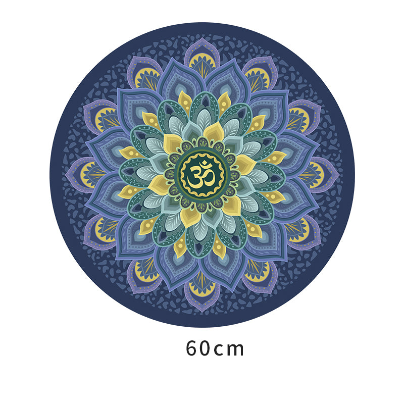 Olivenorma "Om Sea of Flowers" Tappetino da meditazione yoga rotondo 60 cm
