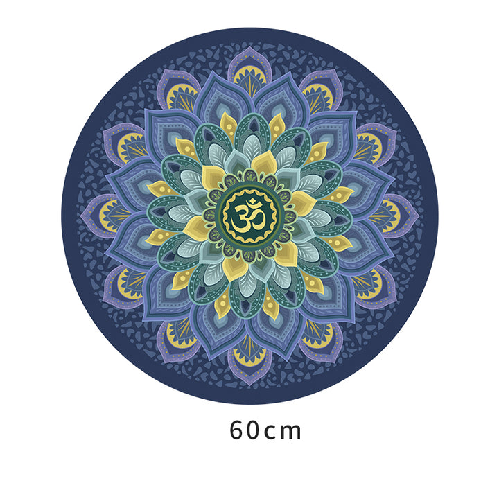 Olivenorma "Om Sea of Flowers" Tappetino da meditazione yoga rotondo 60 cm
