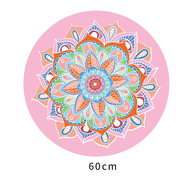 Olivenorma "Om Sea of Flowers" Tappetino da meditazione yoga rotondo 60 cm