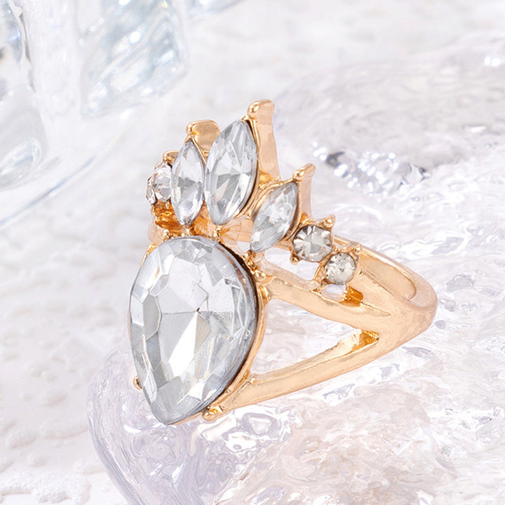 Olivenorma "Natural Beauty" - Elegante anello di zirconia di alta qualità con corona