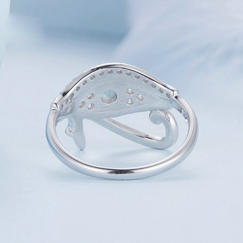 Anello Olivenorma in argento Sterling S925 con occhio di Horus