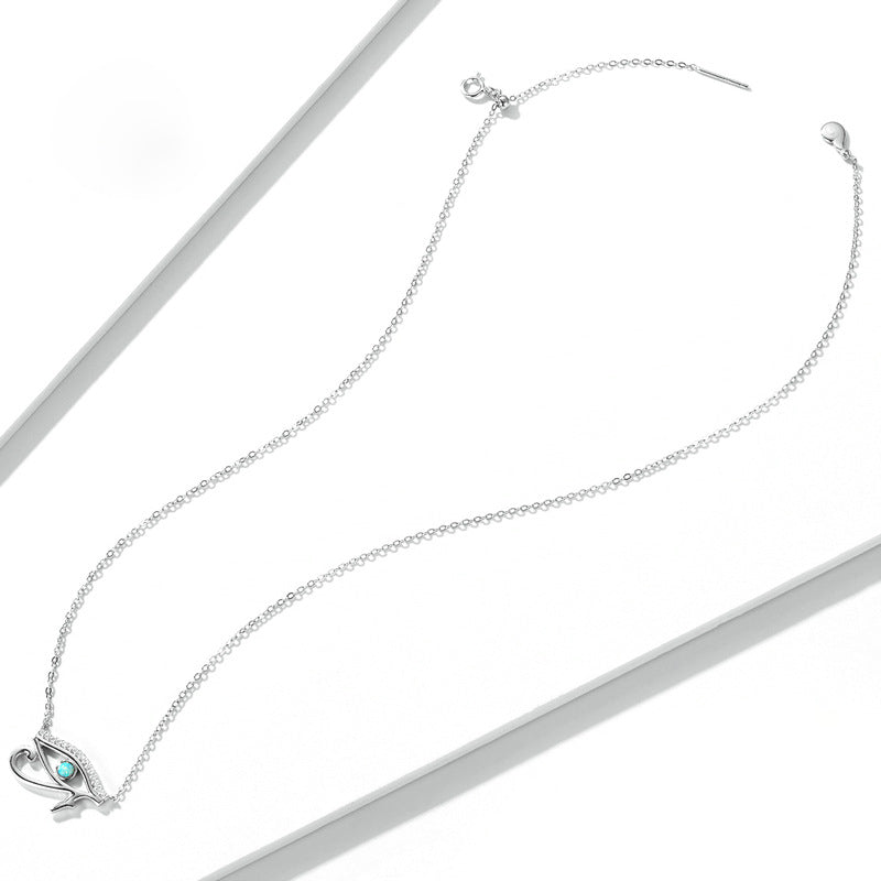 Collana Olivenorma Occhio di Horus Opale Argento Sterling S925
