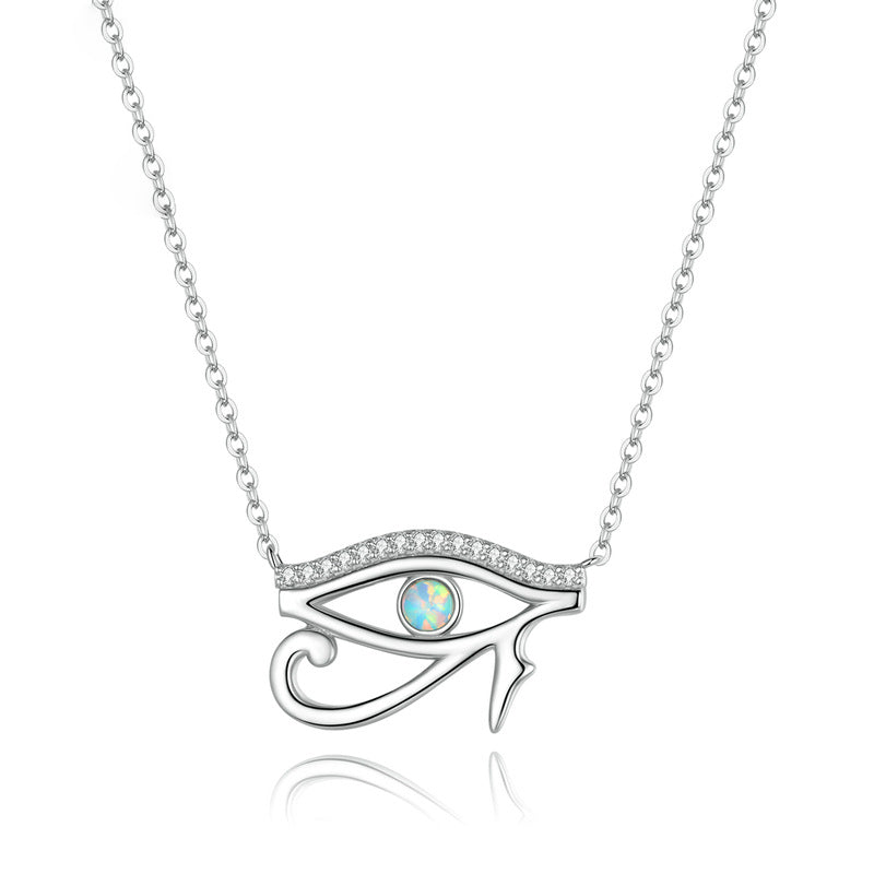 Collana Olivenorma Occhio di Horus Opale Argento Sterling S925