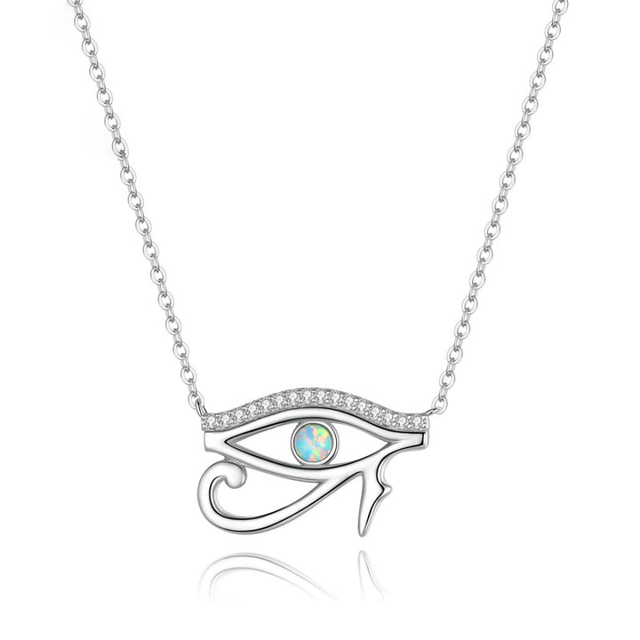 Collana Olivenorma Occhio di Horus Opale Argento Sterling S925