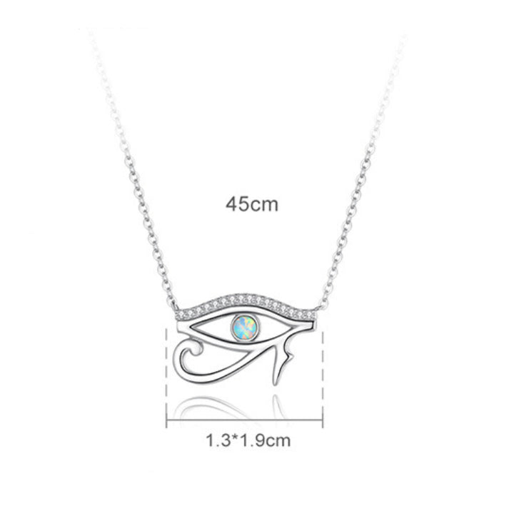 Collana Olivenorma Occhio di Horus Opale Argento Sterling S925