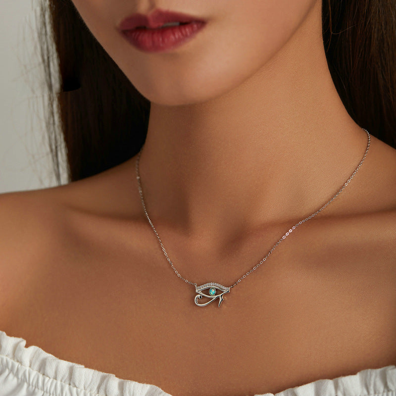 Collana Olivenorma Occhio di Horus Opale Argento Sterling S925