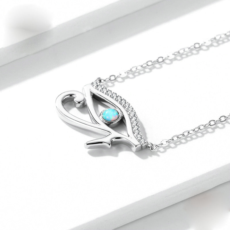 Collana Olivenorma Occhio di Horus Opale Argento Sterling S925