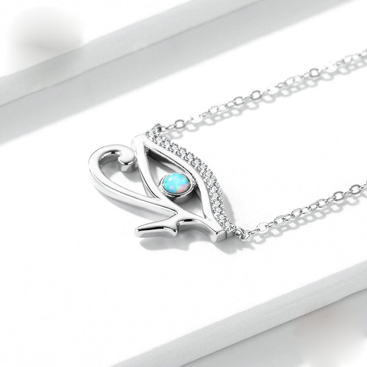 Collana Olivenorma Occhio di Horus Opale Argento Sterling S925