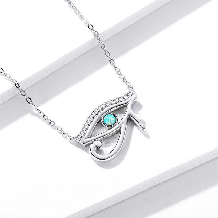 Collana Olivenorma Occhio di Horus Opale Argento Sterling S925