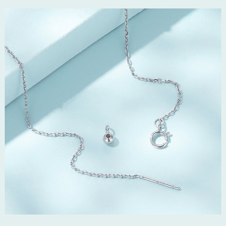 Collana con ciondolo in argento sterling Olivenorma con lacrime di malocchio 