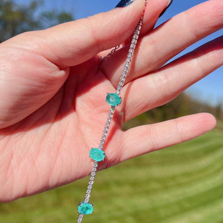 Bracciale Olivenorma Tre Paraiba Tormalina 