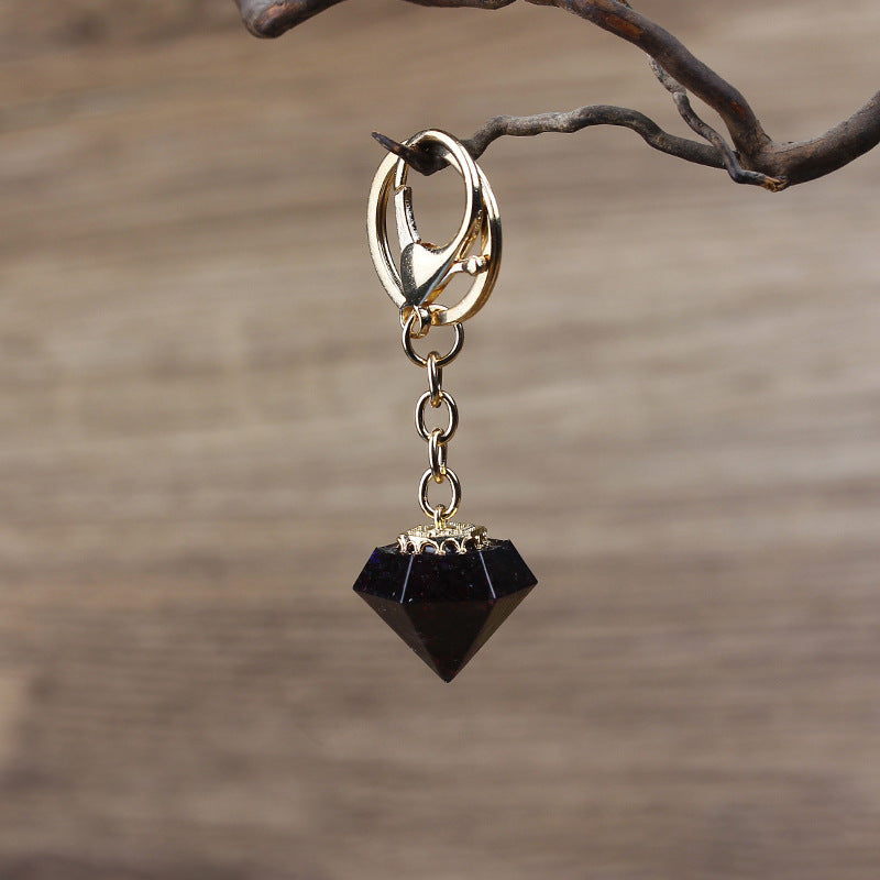 Olivenorma Portachiavi in ​​Ghiaia di Cristallo Naturale Orgone