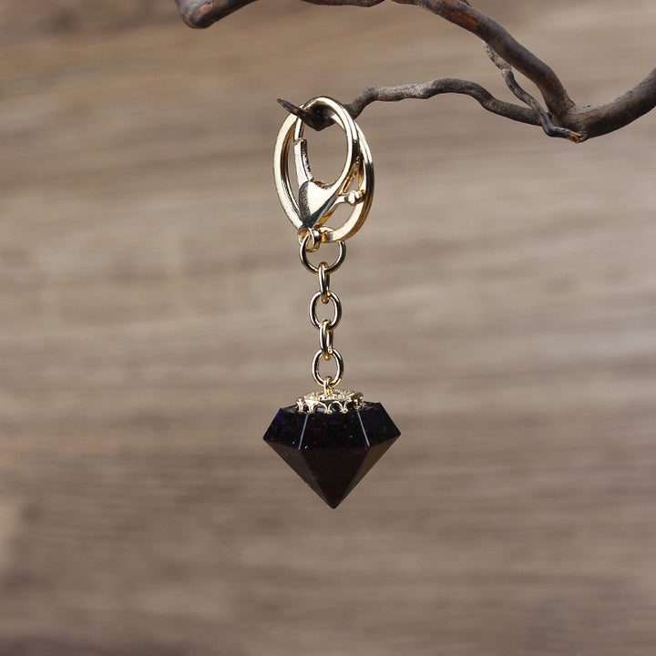 Olivenorma Portachiavi in ​​Ghiaia di Cristallo Naturale Orgone