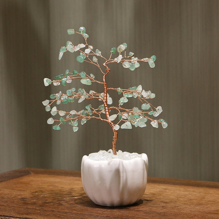 Olivenorma Crystal Gravel Base per vaso in ceramica Feng Shui Tree 