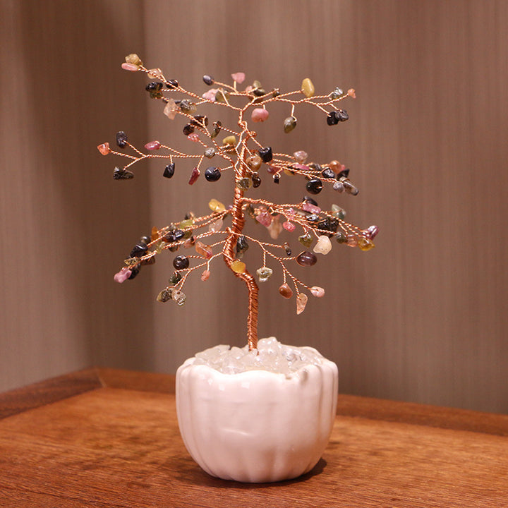 Olivenorma Crystal Gravel Base per vaso in ceramica Feng Shui Tree 