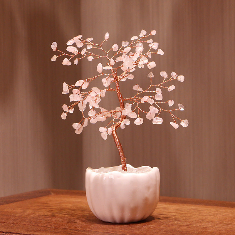 Olivenorma Crystal Gravel Base per vaso in ceramica Feng Shui Tree 