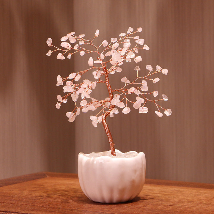 Olivenorma Crystal Gravel Base per vaso in ceramica Feng Shui Tree 