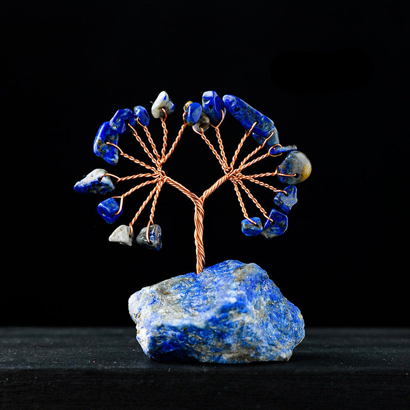 Olivenorma Ghiaia di cristallo colorato naturale Albero Feng Shui 