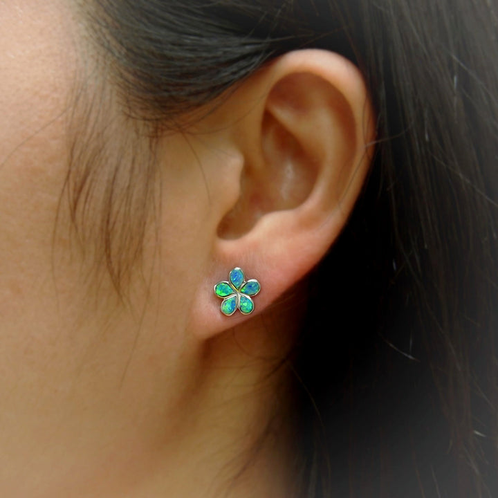 Orecchini Plumeria Olivenorma Opal