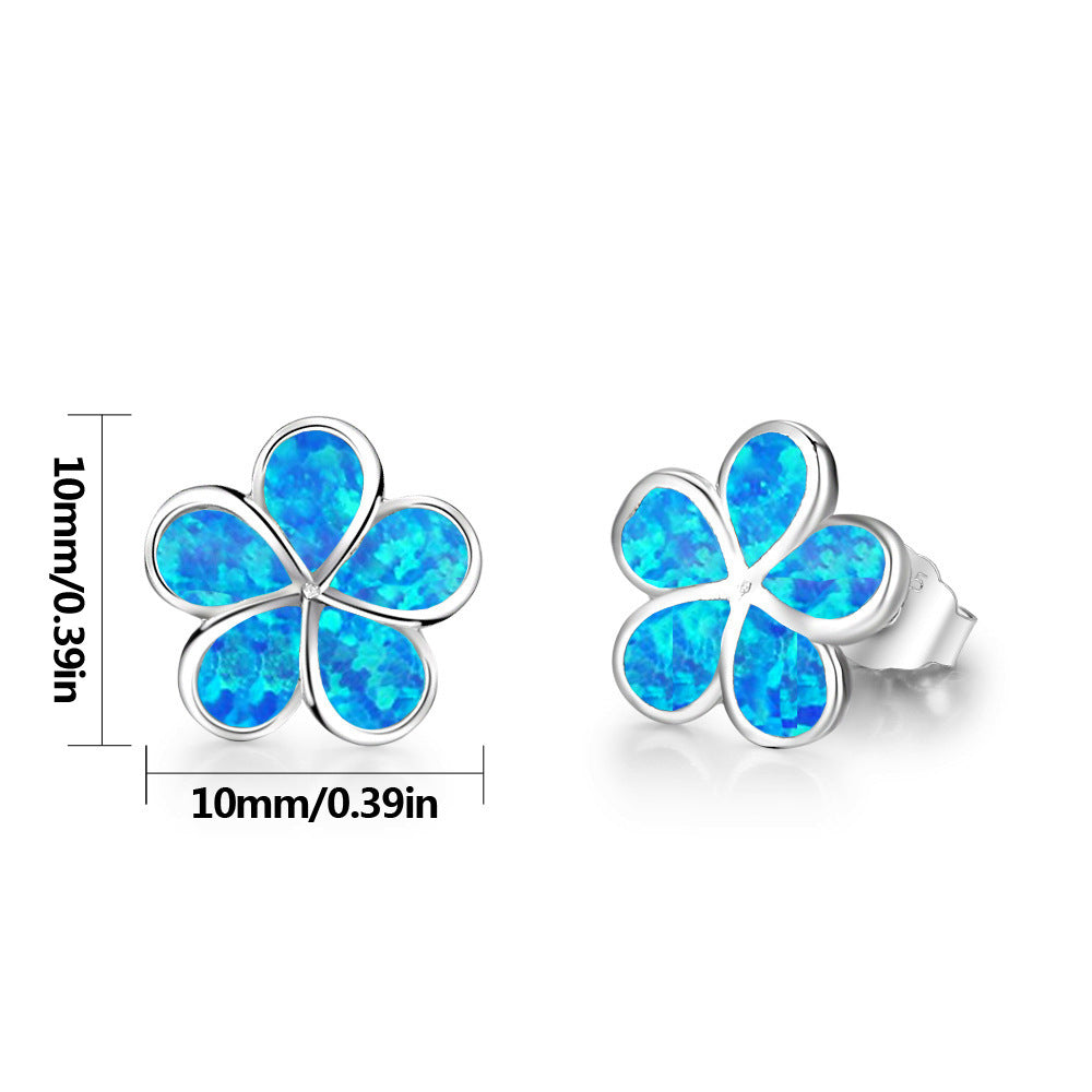 Orecchini Plumeria Olivenorma Opal