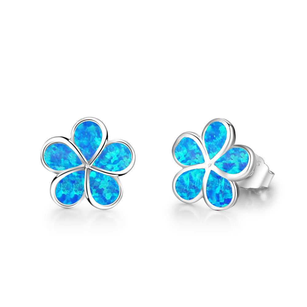 Orecchini Plumeria Olivenorma Opal