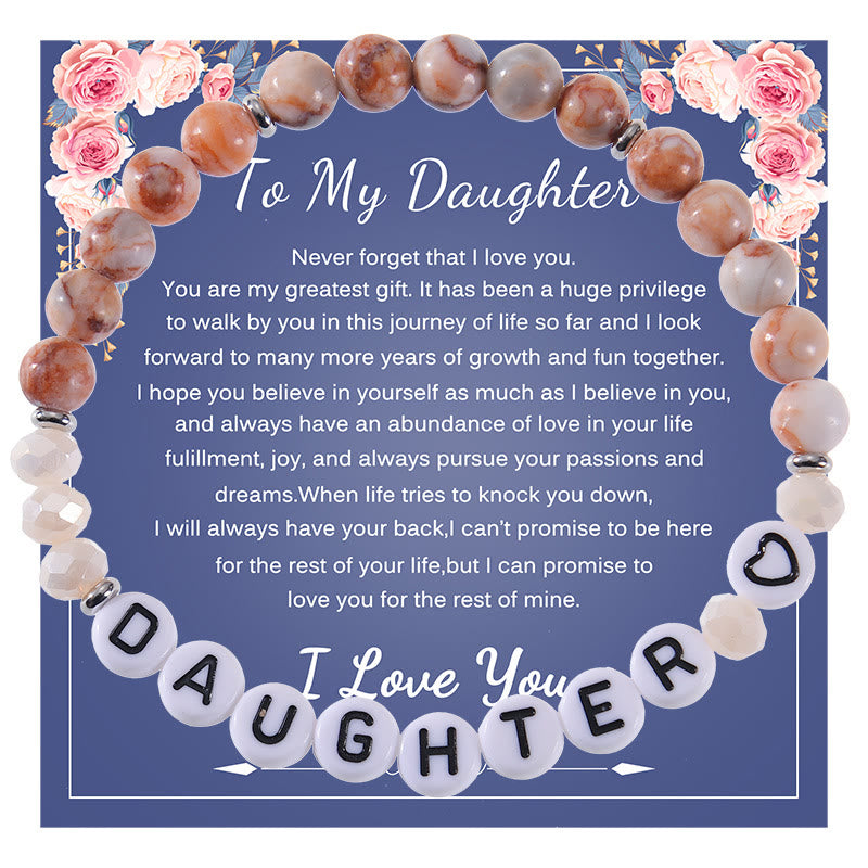 Olivenorma Regali per la migliore mamma Braccialetto con pietre naturali