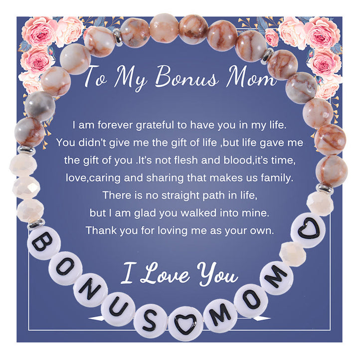 Olivenorma Regali per la migliore mamma Braccialetto con pietre naturali