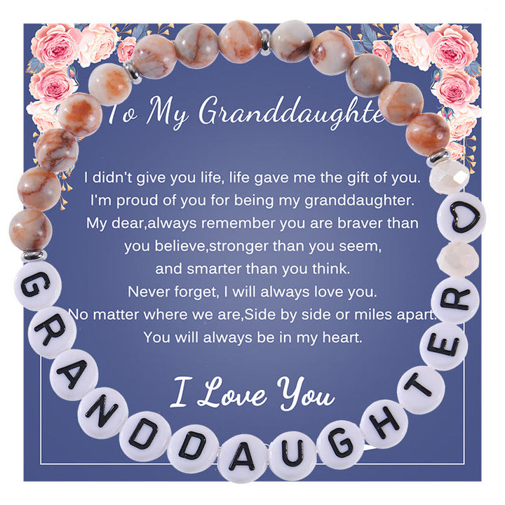 Olivenorma Regali per la migliore mamma Braccialetto con pietre naturali