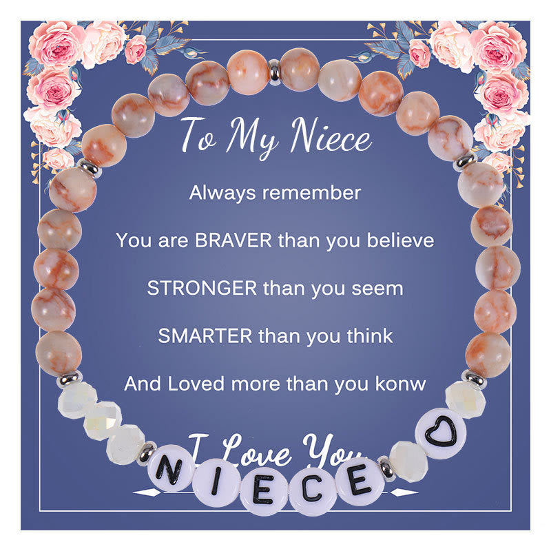 Olivenorma Regali per la migliore mamma Braccialetto con pietre naturali