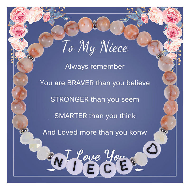 Olivenorma Regali per la migliore mamma Braccialetto con pietre naturali