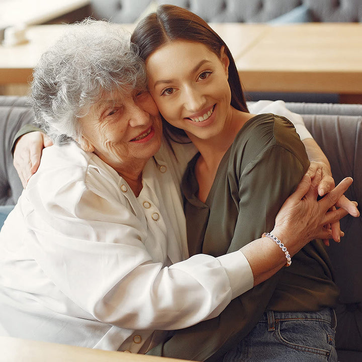 Olivenorma Regali per la migliore mamma Braccialetto con pietre naturali