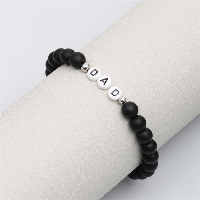 Olivenorma "DAD" Braccialetto di perline in pietra naturale Chakra