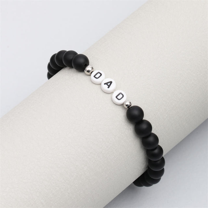 Olivenorma "DAD" Braccialetto di perline in pietra naturale Chakra