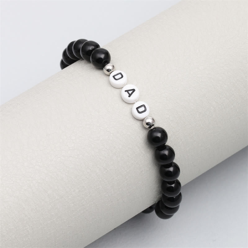 Olivenorma "DAD" Braccialetto di perline in pietra naturale Chakra