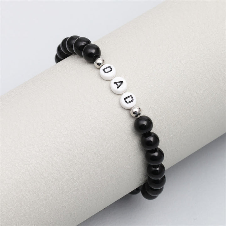 Olivenorma "DAD" Braccialetto di perline in pietra naturale Chakra