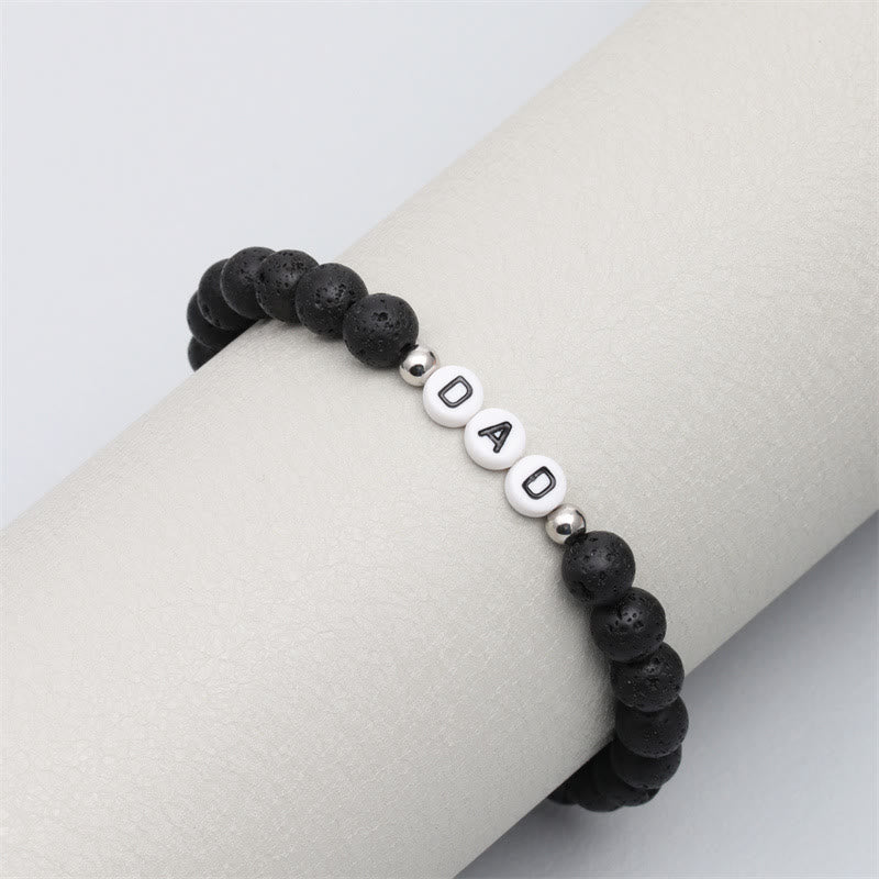 Olivenorma "DAD" Braccialetto di perline in pietra naturale Chakra